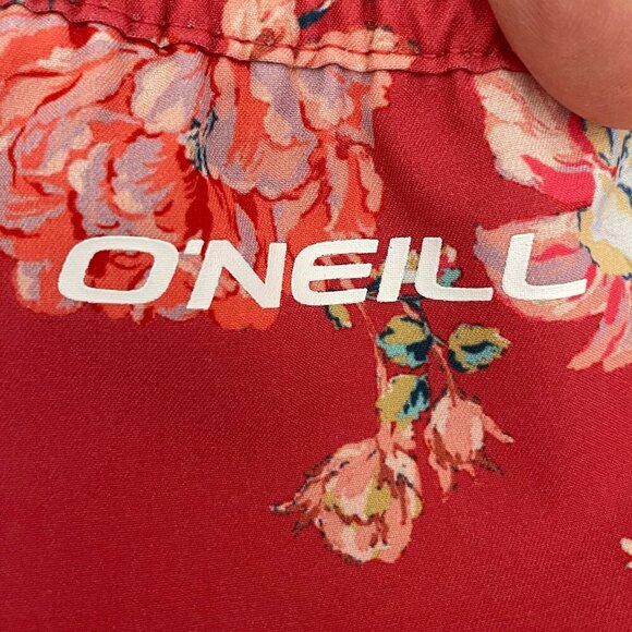 O'Neill Hyperfreak Floral Print Pull On Poly Blend Board Shorts Multi Color Sz M - Picture 11 of 13